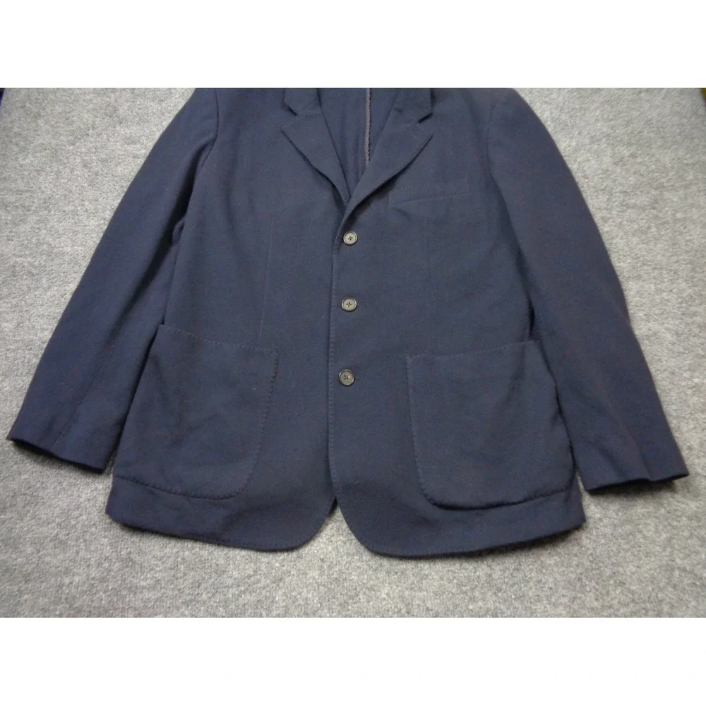 Wills Rosedale Blazer Mens 42R Blue Unstructured Surgeon Cuff Huckberry